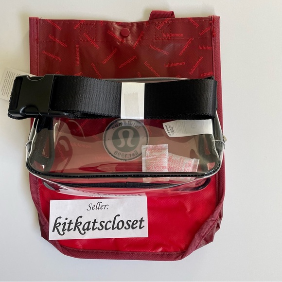 🆕 1L BLACK/CLEAR - NWT lululemon everywhere belt bag EBB with LOGO - Picture 6 of 9